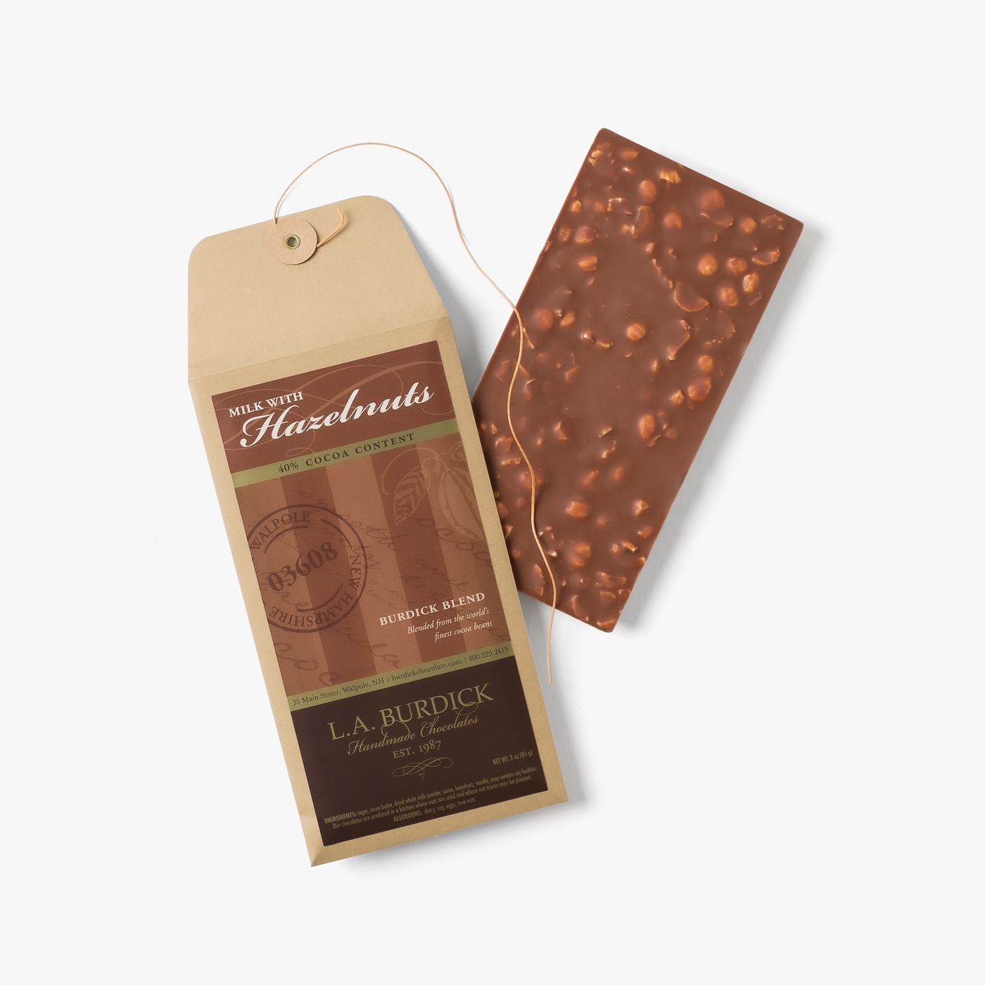 Milk Chocolate Bar With Hazelnuts